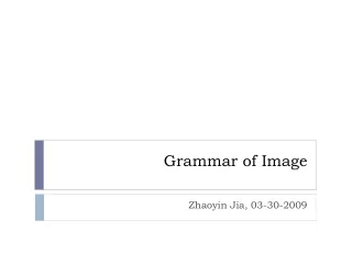 Grammar of Image