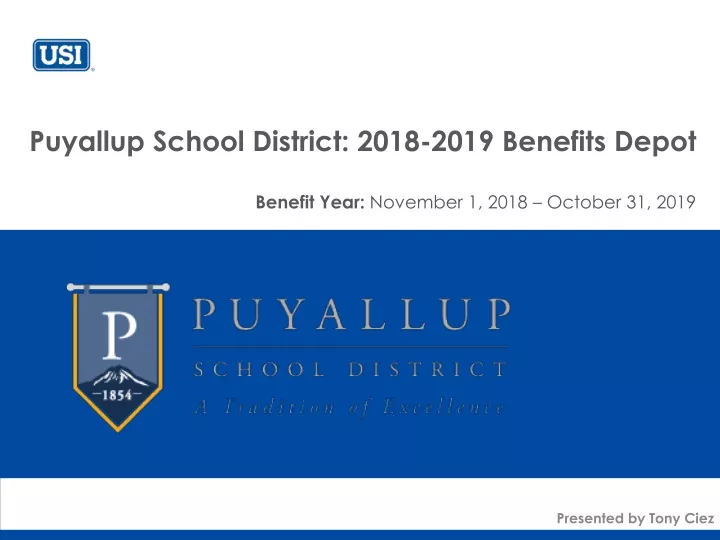 puyallup school district 2018 2019 benefits depot benefit year november 1 2018 october 31 2019