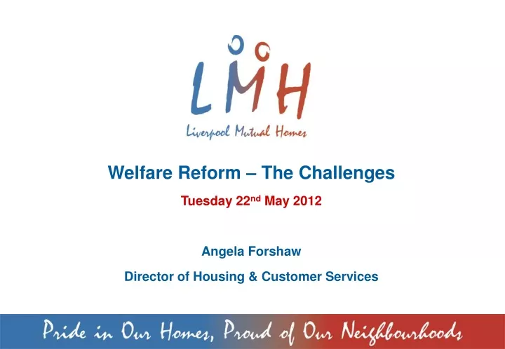welfare reform the challenges tuesday