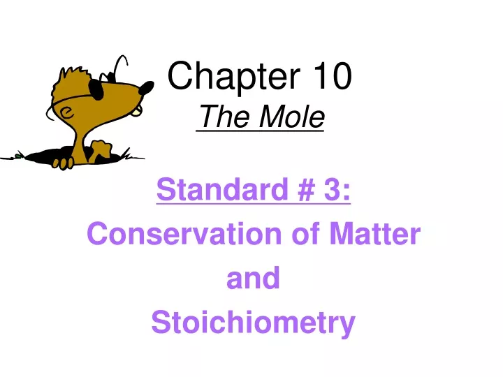 chapter 10 the mole