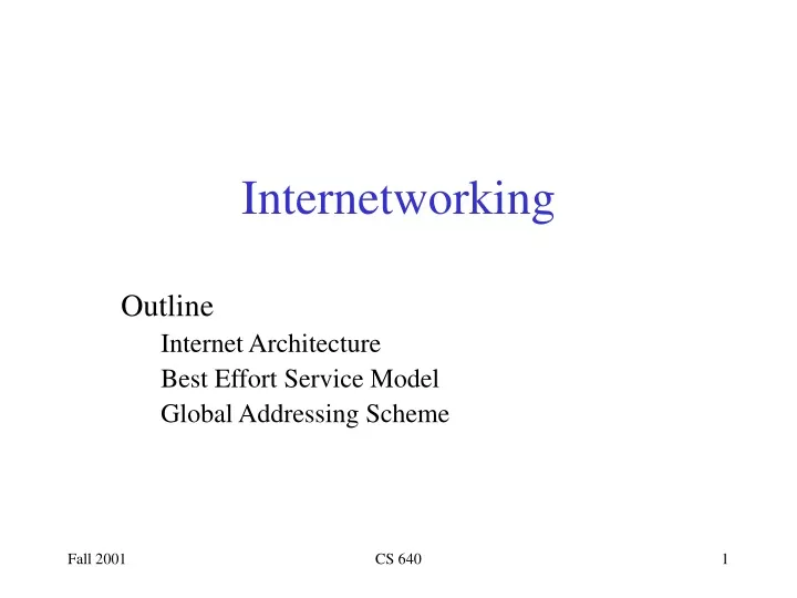 internetworking