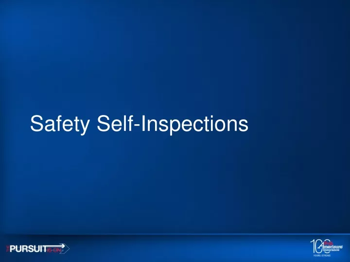 safety self inspections