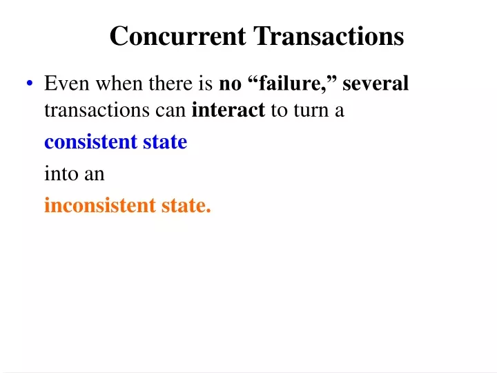 concurrent transactions