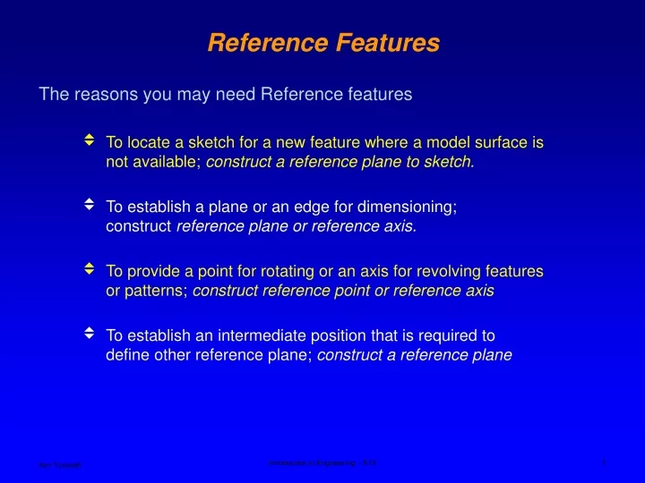 reference features