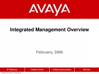 Integrated Management Overview