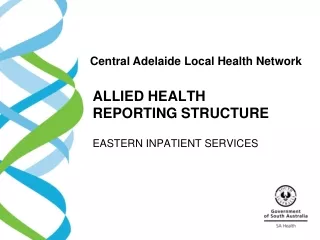 ALLIED HEALTH REPORTING STRUCTURE