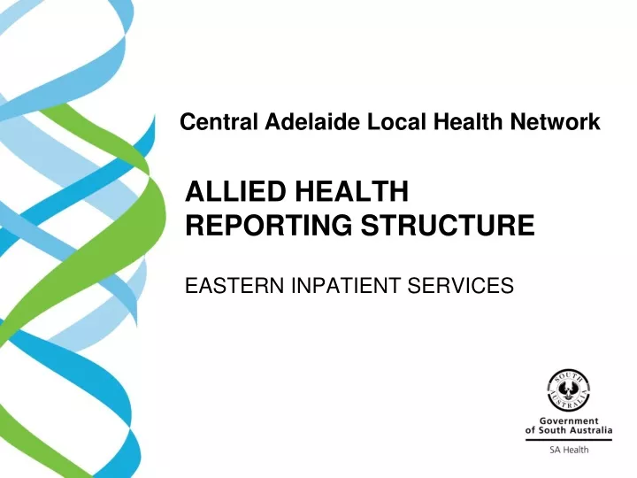 allied health reporting structure