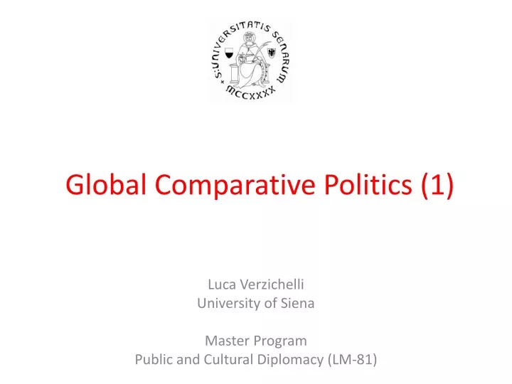 global comparative politics 1