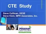 Comprehensive Study of Career and Technical Education (CTE) in Missouri - slide 1