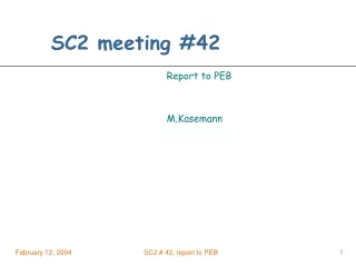 SC2 meeting #42