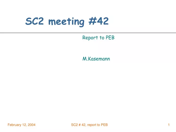sc2 meeting 42