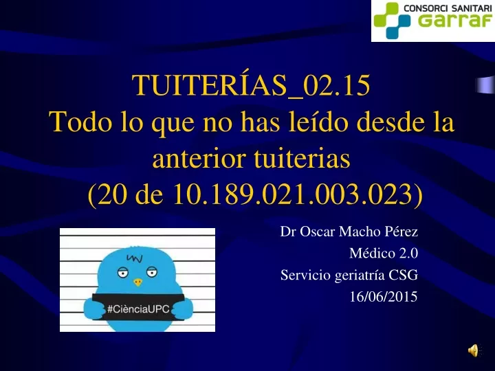 tuiter as 02 15 todo lo que no has le do desde la anterior tuiterias 20 de 10 189 021 003 023