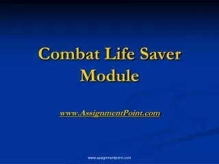 Combat Life Saver  Module