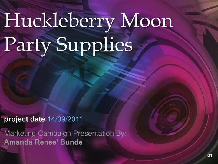 huckleberry moon party supplies