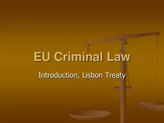 EU  Criminal Law
