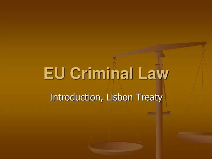 eu criminal law