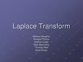 Laplace Transform