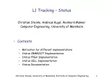 Implementations Status Update for CBMROOT, FPGA, CELL: Computer Engineering - slide 1