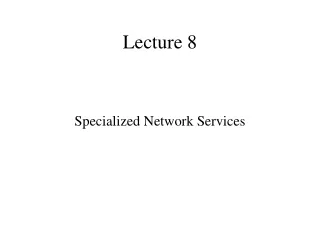 Lecture 8