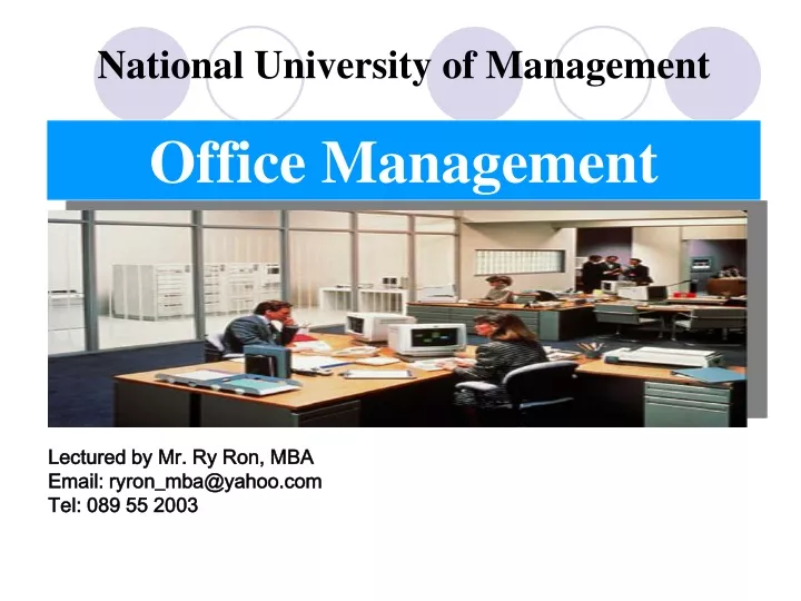 national university of management