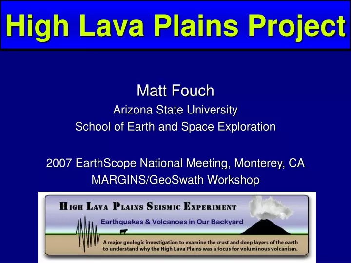 high lava plains project
