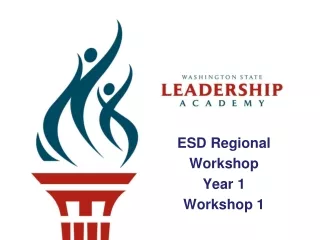 ESD Regional Workshop Year 1 Workshop 1