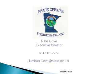 Nate Gove Executive Director 651-201-7788 Nathan.Gove@state.mn