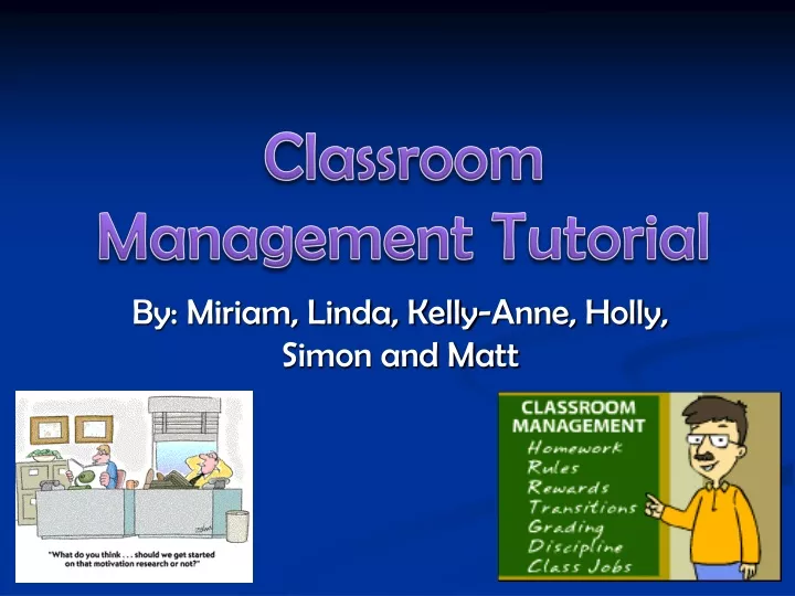 classroom management tutorial
