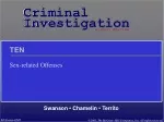 Sex Offenses and Investigations: A Comprehensive Study - slide 1