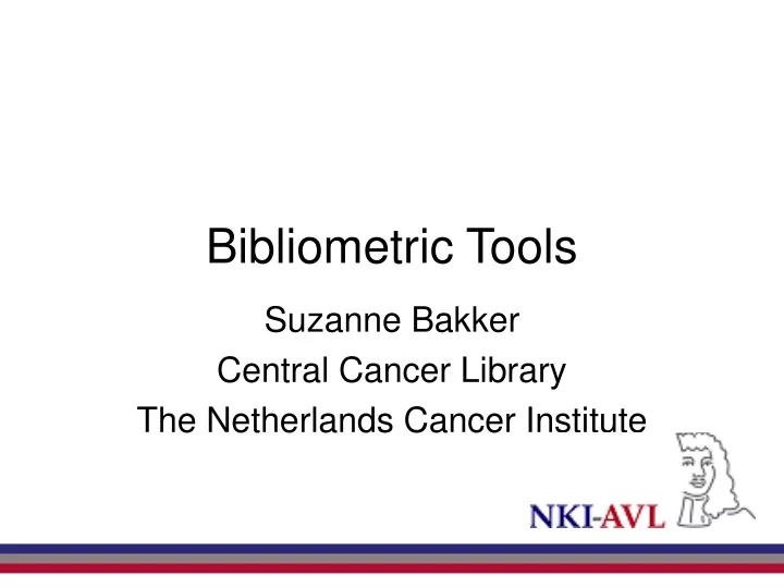 bibliometric tools