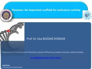 Flavones: An important scaffold for anticancer activity