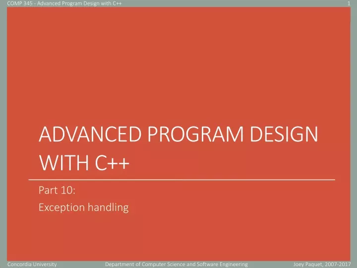 advanced program design with c