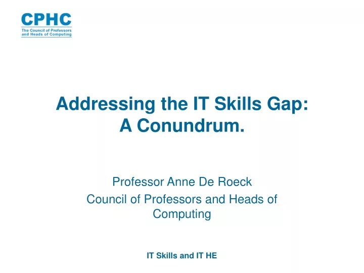 addressing the it skills gap a conundrum