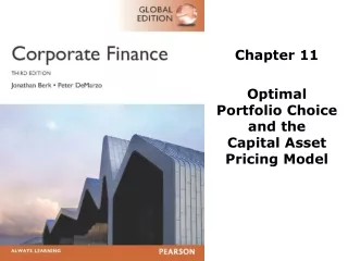 Chapter 11 Optimal  Portfolio Choice  and the  Capital Asset  Pricing Model