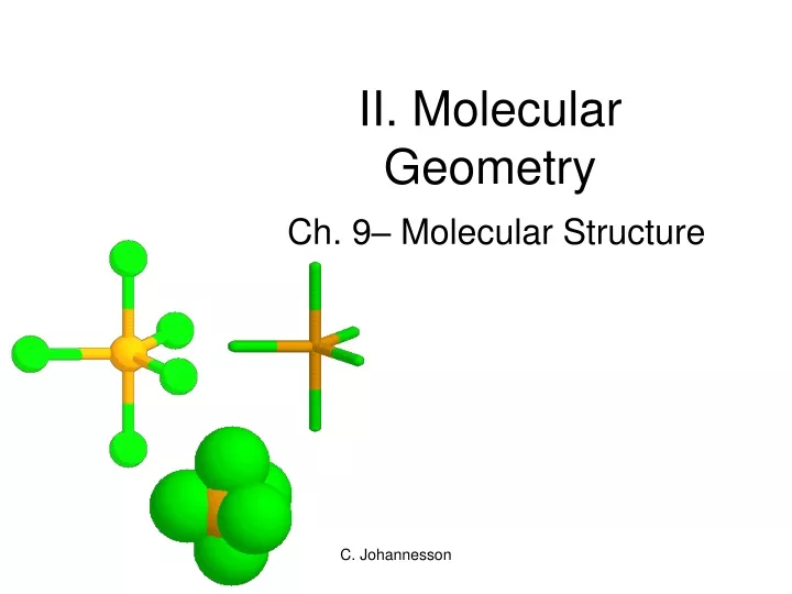 ii molecular geometry