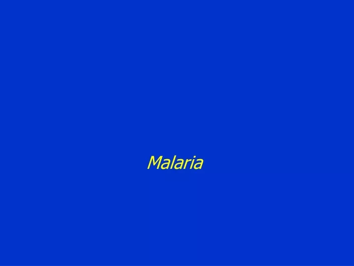 malaria