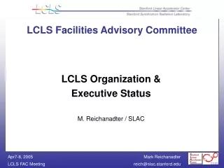 LCLS Facilities Advisory Committee