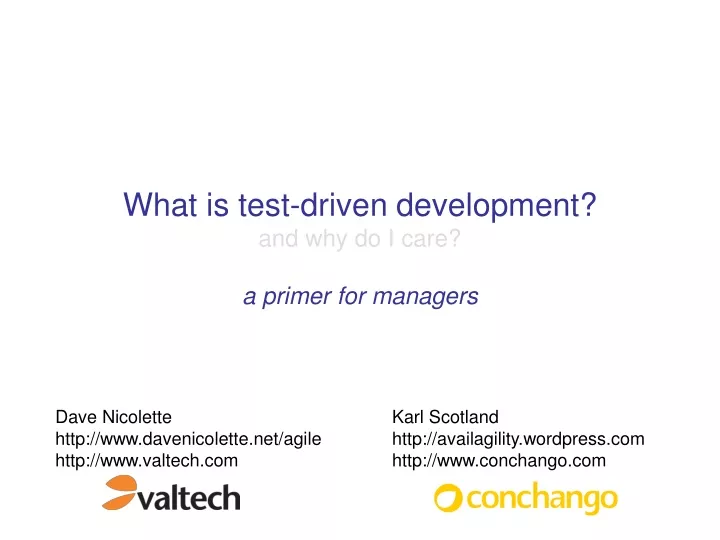 what is test driven development and why do i care