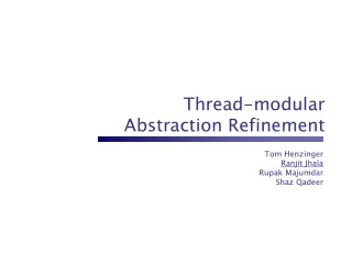 Thread-modular Abstraction Refinement
