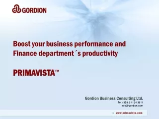 Gordion Business Consulting Ltd. Tel +358 9 4134 3611 info@gordion