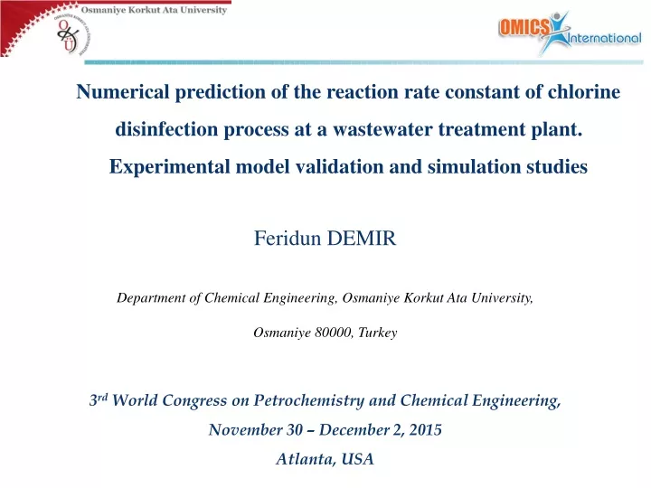 numerical prediction of the reaction rate