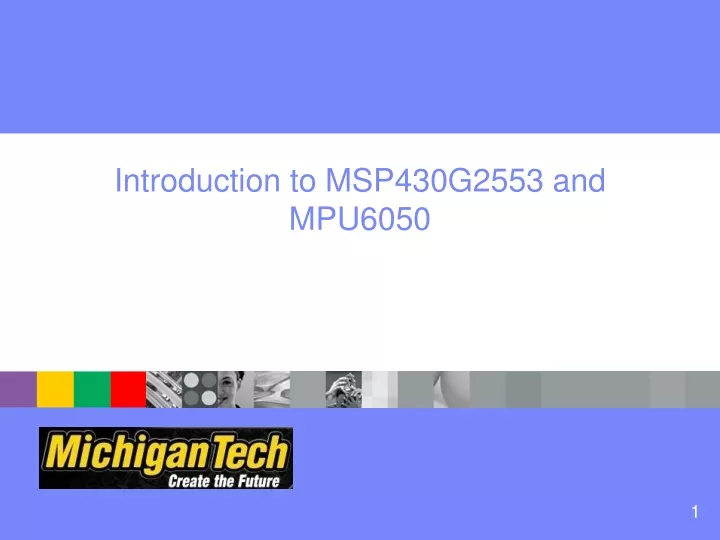 introduction to msp430g2553 and mpu6050