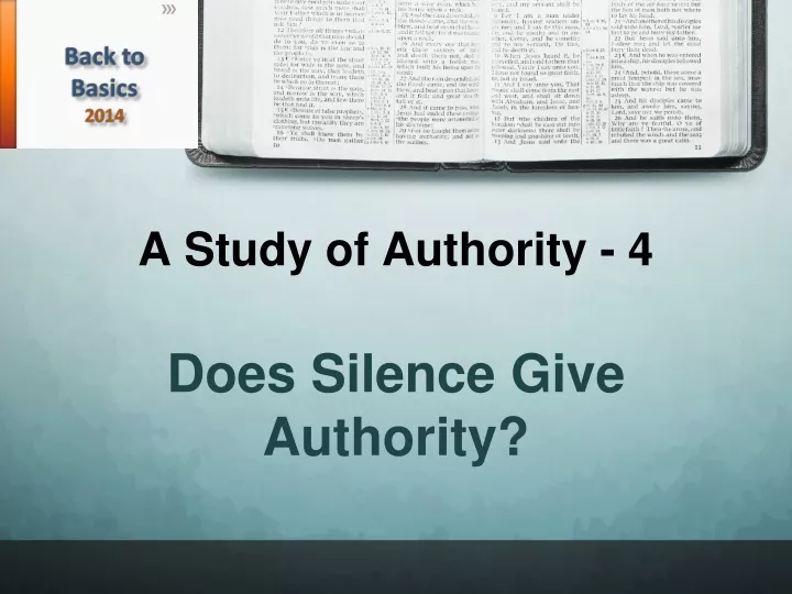 a study of authority 4