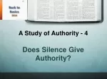 A Study of Authority - 4