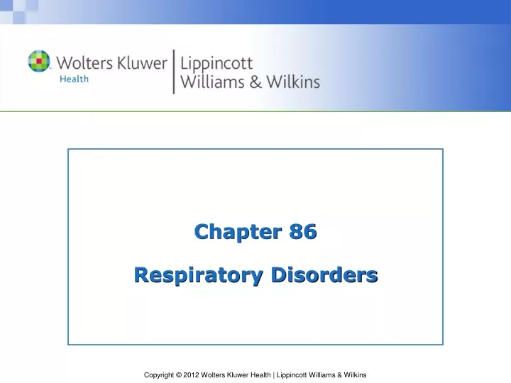 chapter 86 respiratory disorders