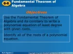 Exploring Polynomial Equations Through the Fundamental Theorem of Algebra - slide 1