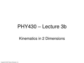 PHY430 – Lecture 3b