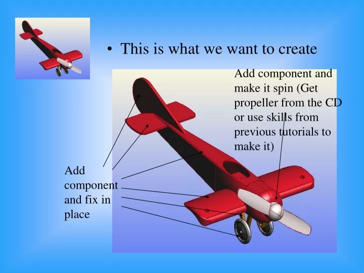 add component and make it spin get propeller from
