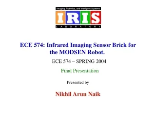 ECE 574: Infrared Imaging Sensor Brick for the MODSEN Robot. 