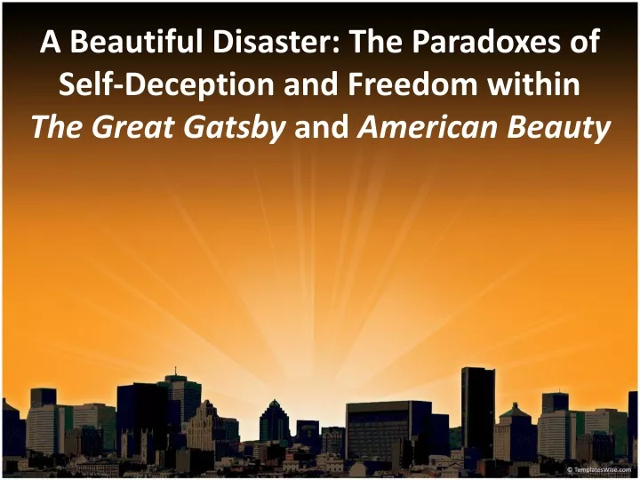 a beautiful disaster the paradoxes of self